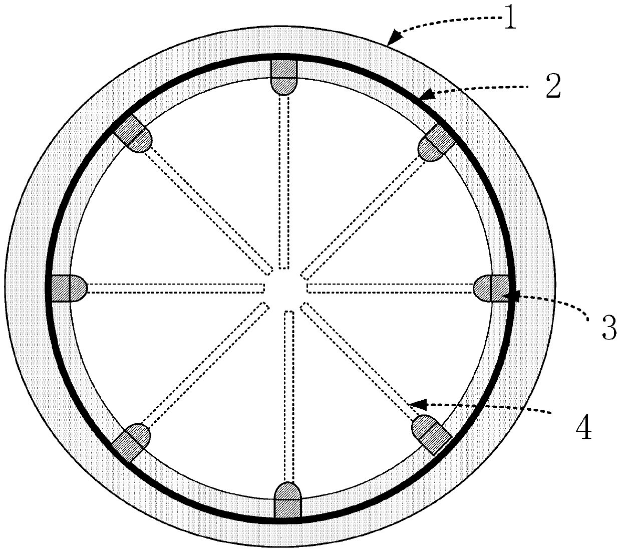 Layered unit storage device based on two-phase magnetic switches