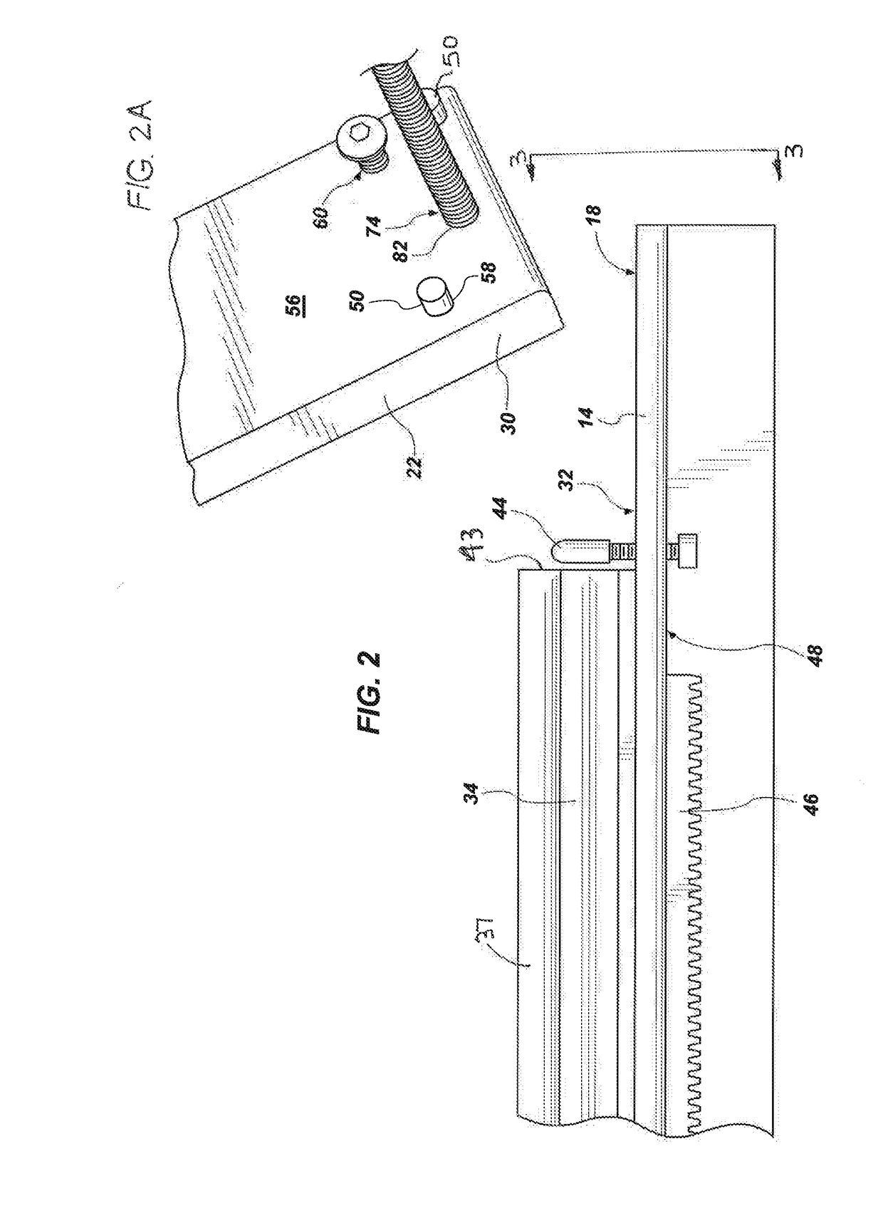 Portable rail system for mounting an engraving device