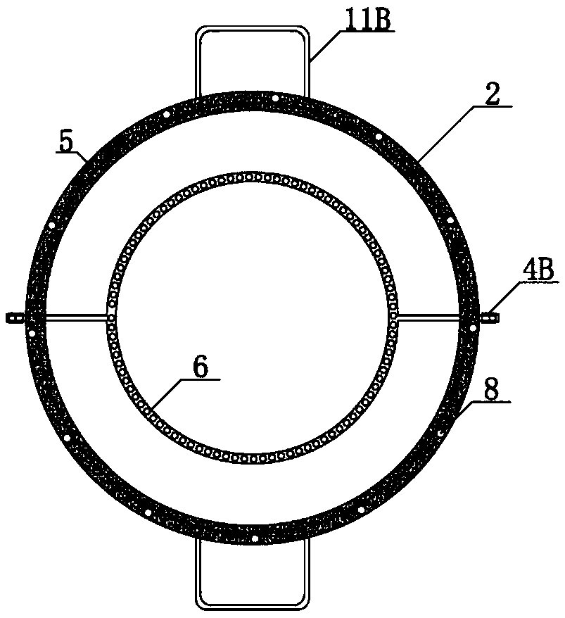 Multifunctional test device for diffusion and seepage of radon in broken emanation medium