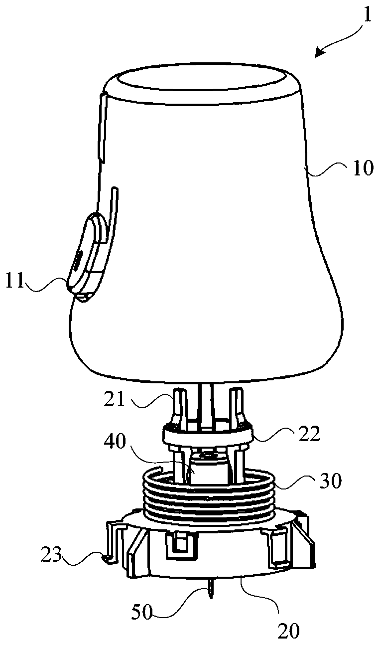 Pushing device for medical instrument