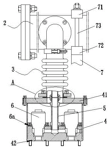 Air inlet structure for dual-fuel engine