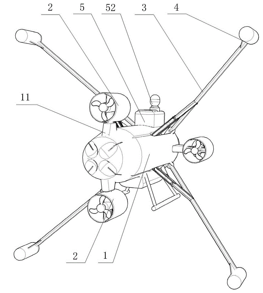 Submersible folding type sonar equipment