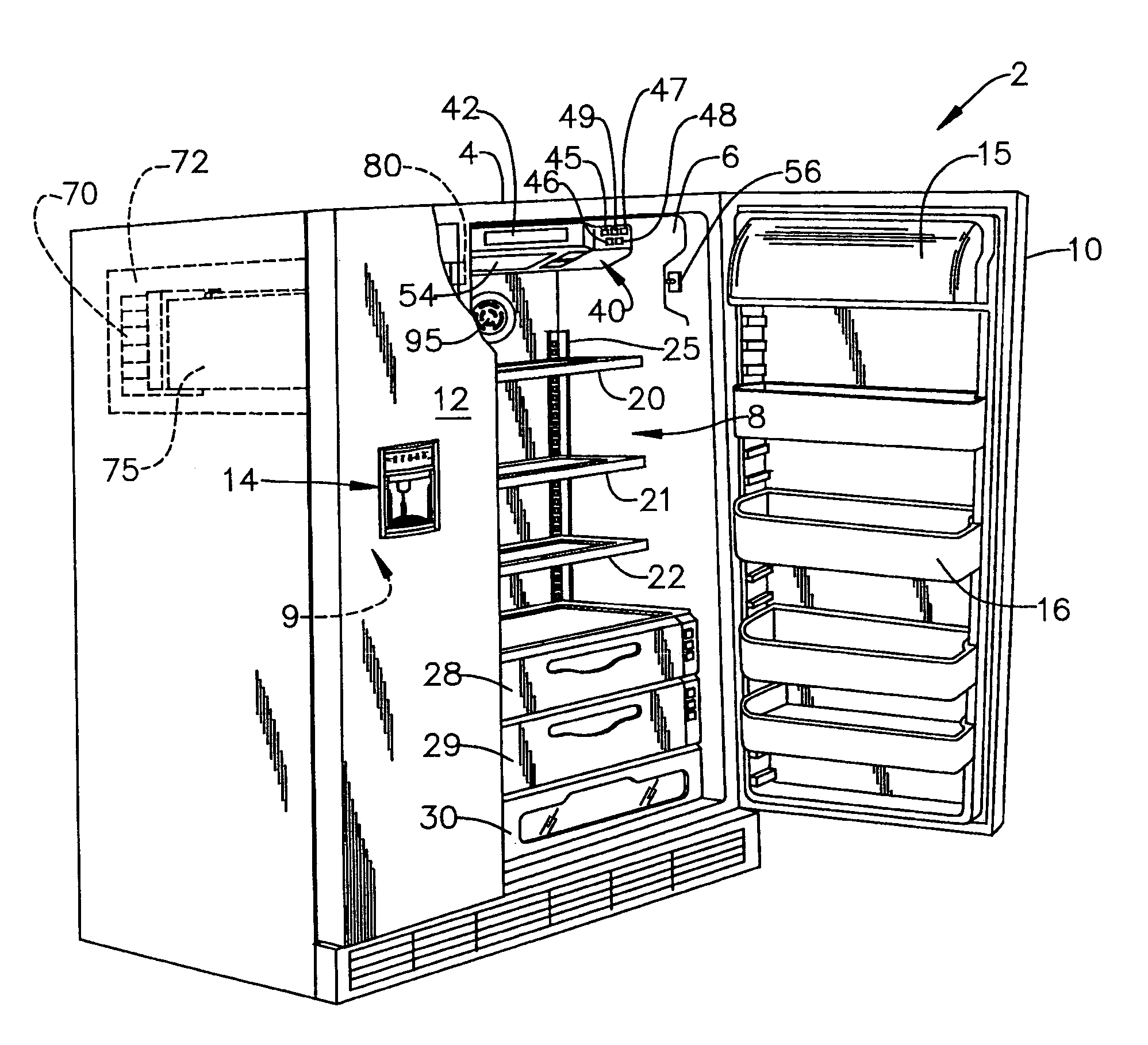 Control for a refrigerator