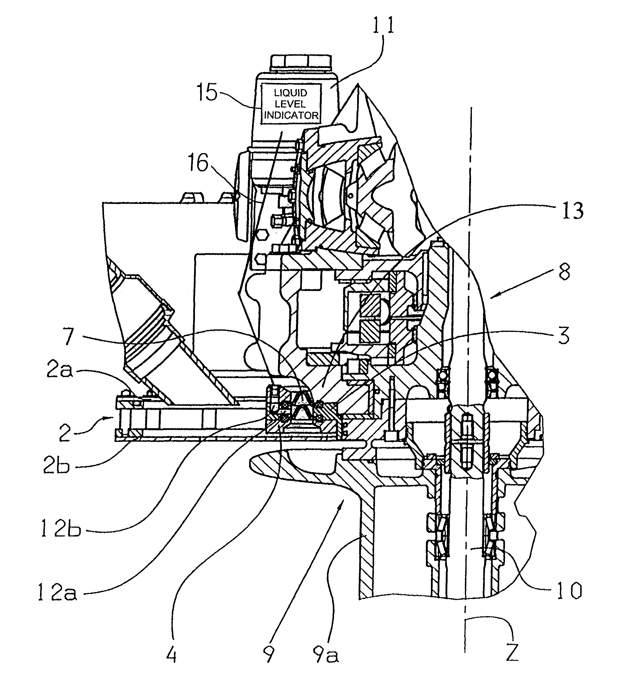 Sealing arrangement for a pivotable boat drive