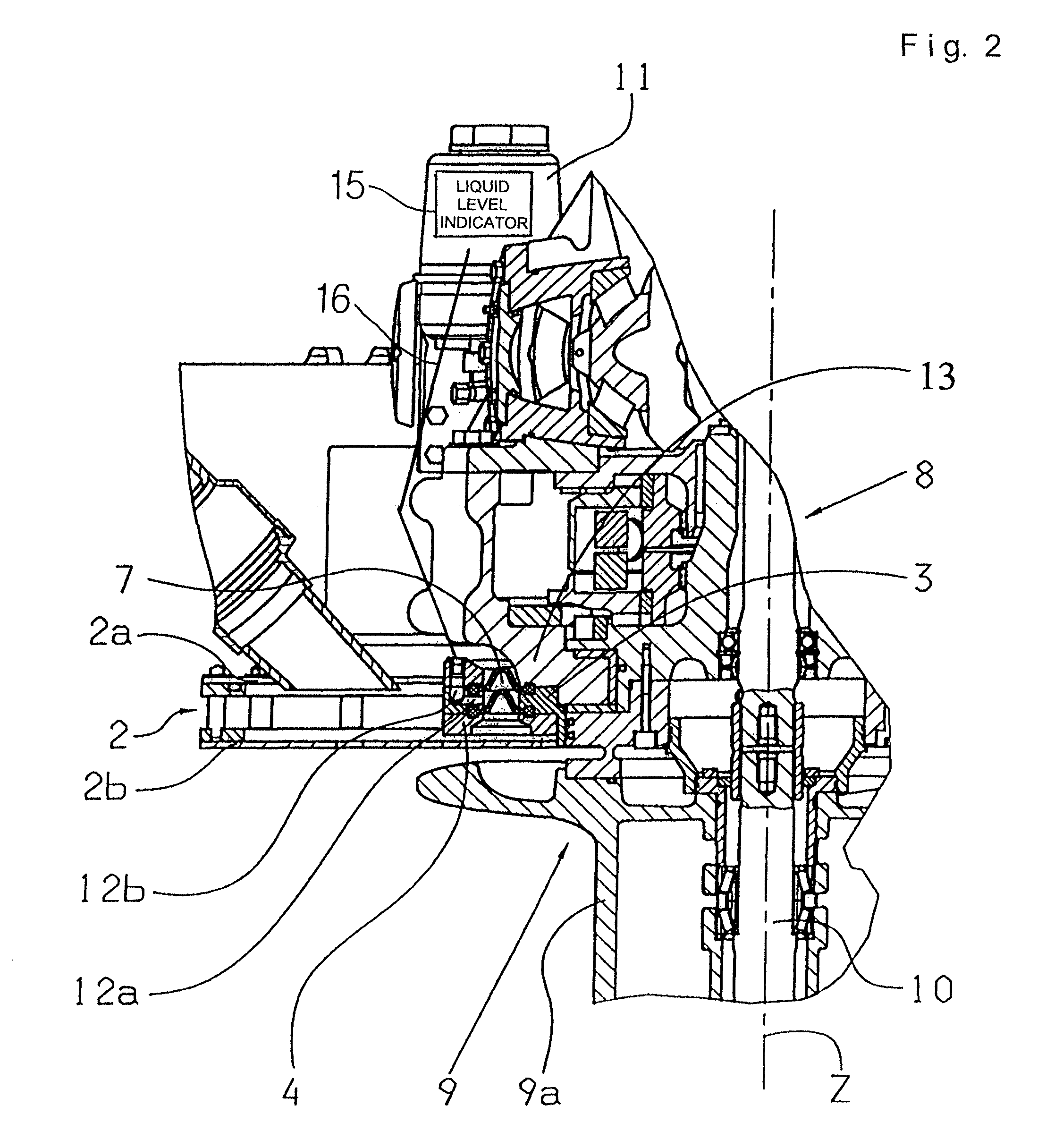 Sealing arrangement for a pivotable boat drive