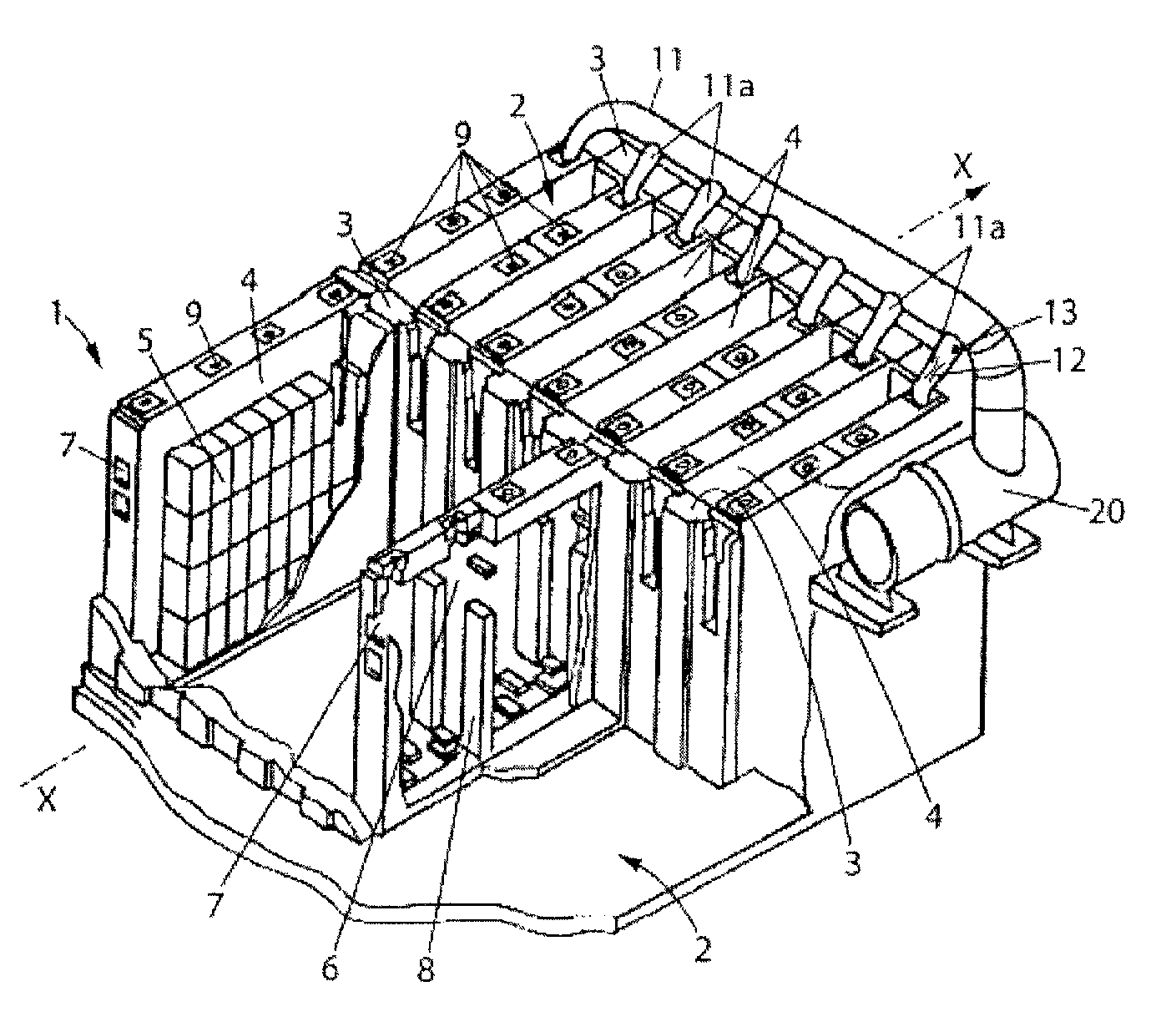 Method of monitoring an exhaust fumes main linking a carbon block baking furnace to a fume treatment