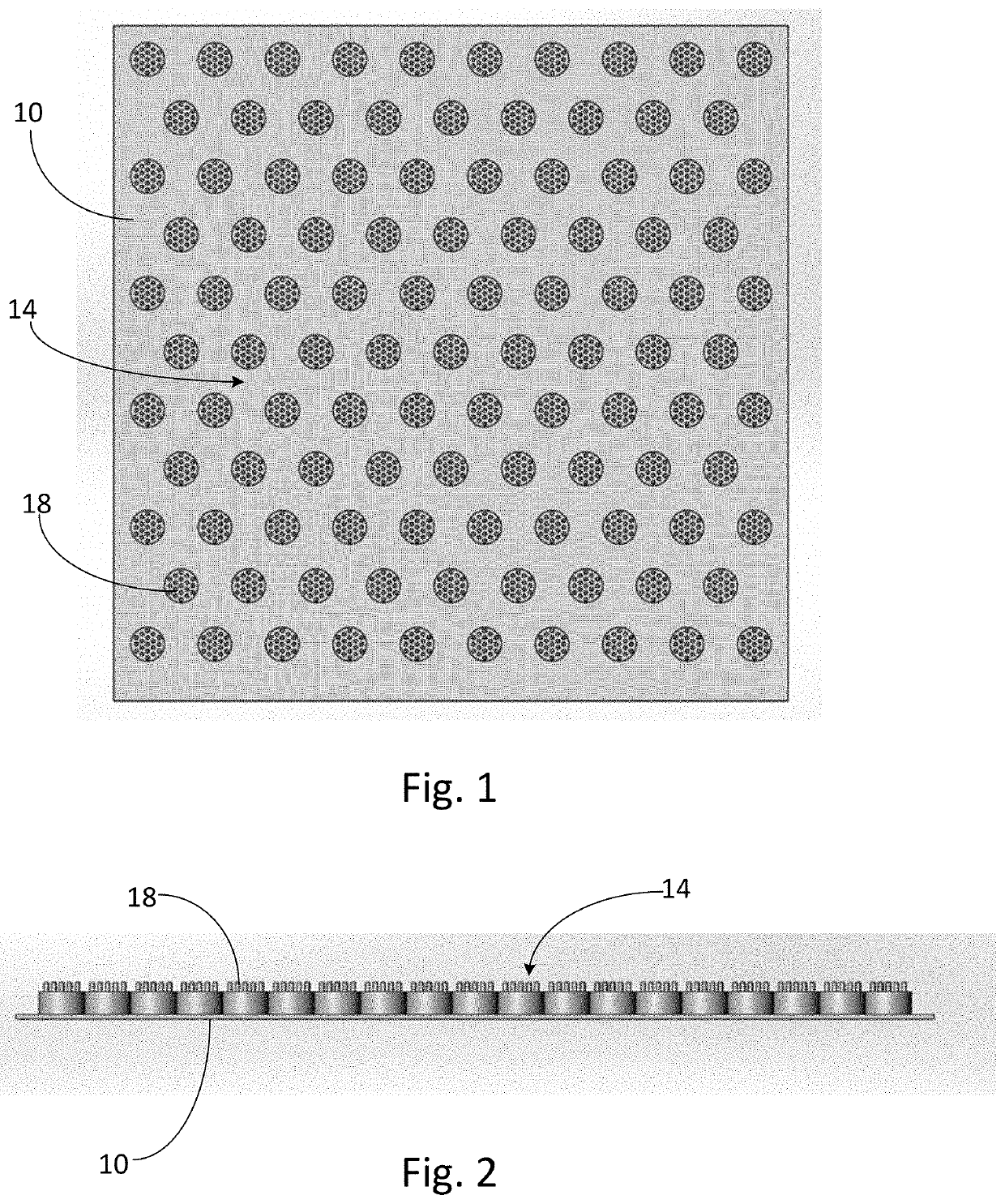 Thin film with high grip microfeatures