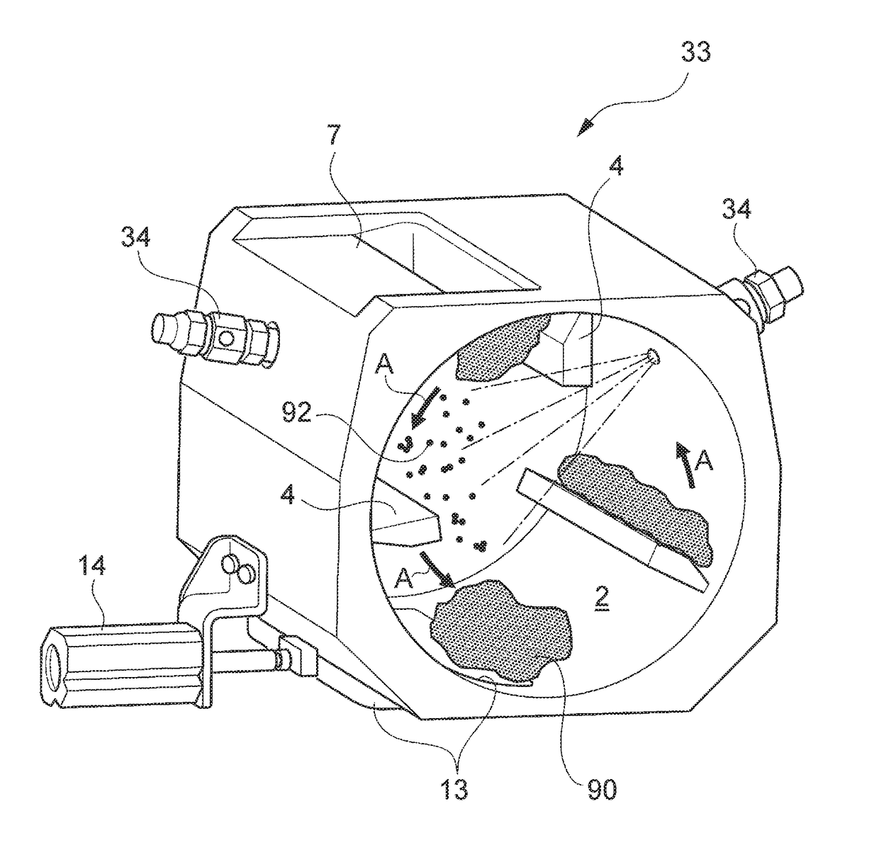 Granulated body manufacturing apparatus and method