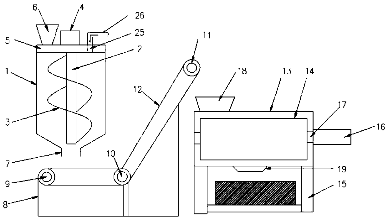 Fine sand recycling and dewatering integrated machine