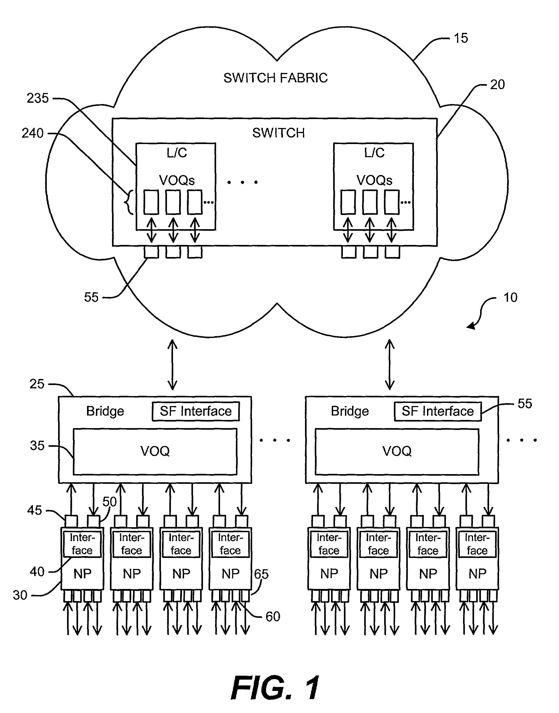 Buffer to buffer credit flow control for computer network