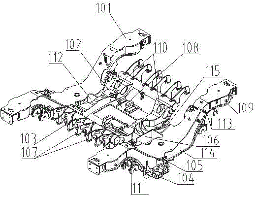 Novel high-speed motor train unit non-power bogie