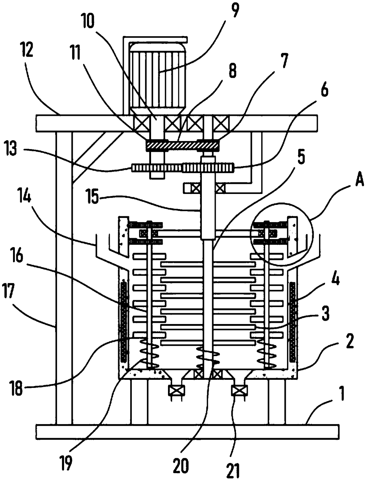 Dye mixing device for garment production