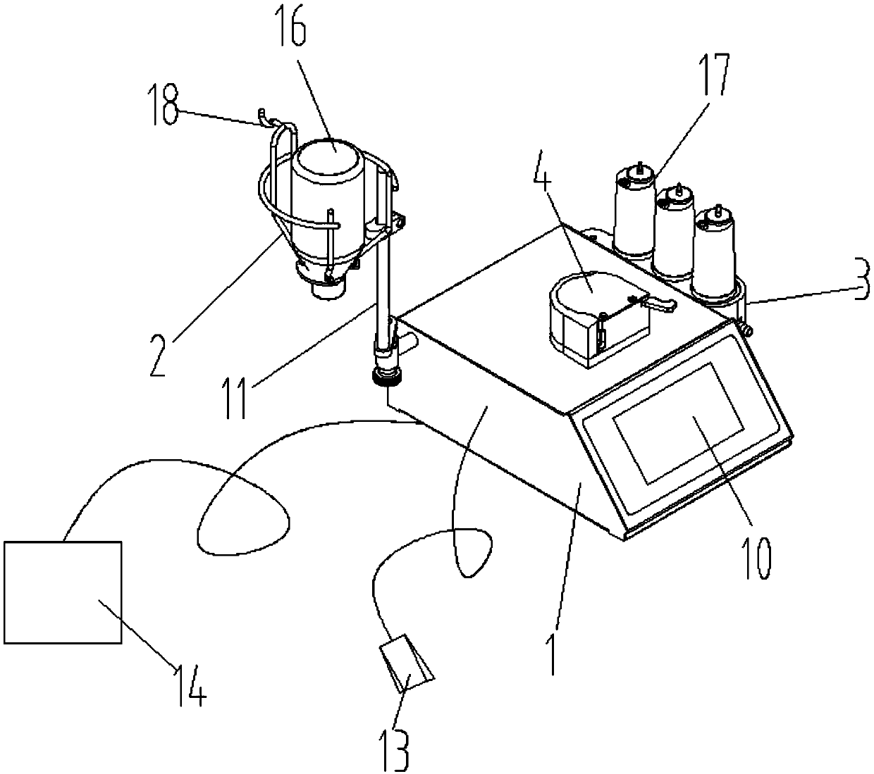 Intelligent sterile test device and control system thereof