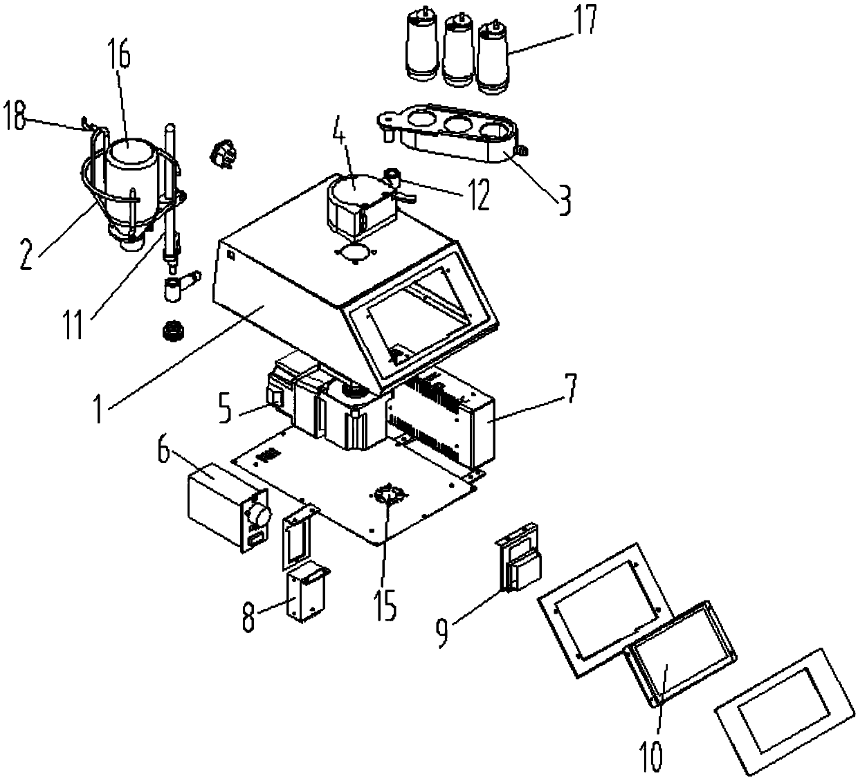 Intelligent sterile test device and control system thereof