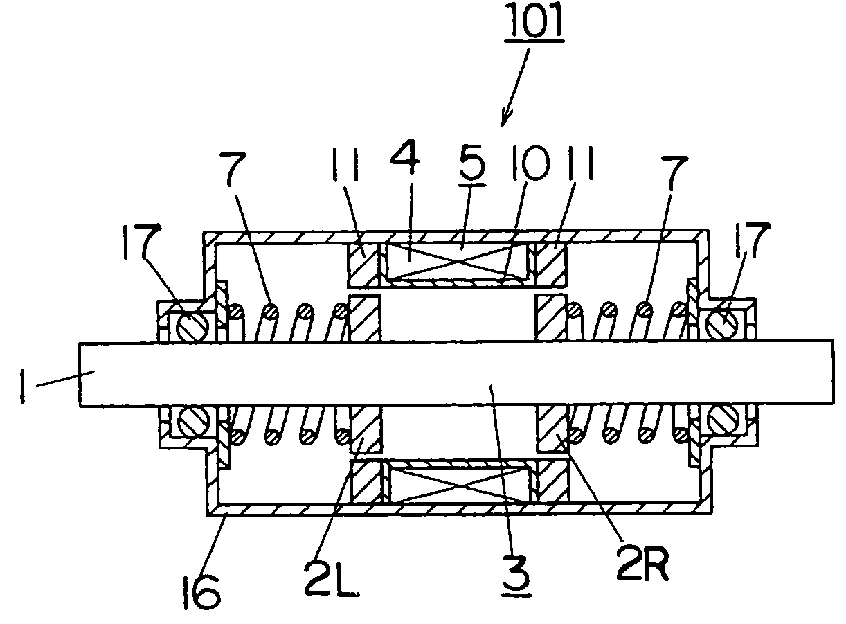 Reciprocation type linear driving actuator and power toothbrush using the same