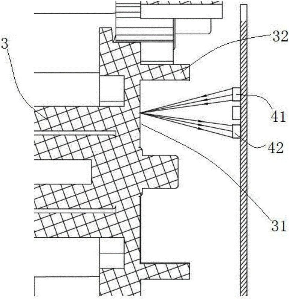 Novel pulse metering device in fuel gas meter end and metering method