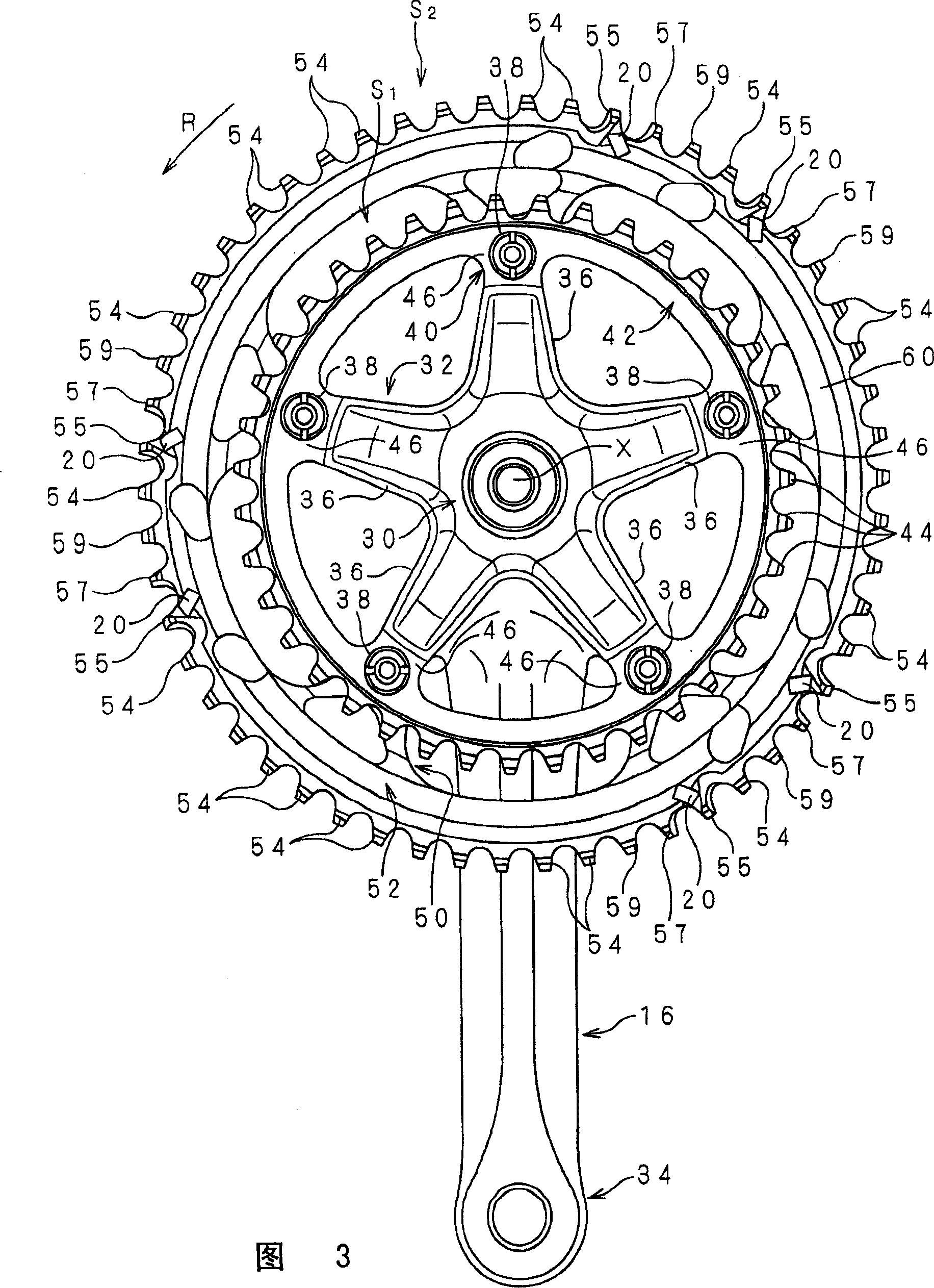 Shift assist projection for bicycle sprocket