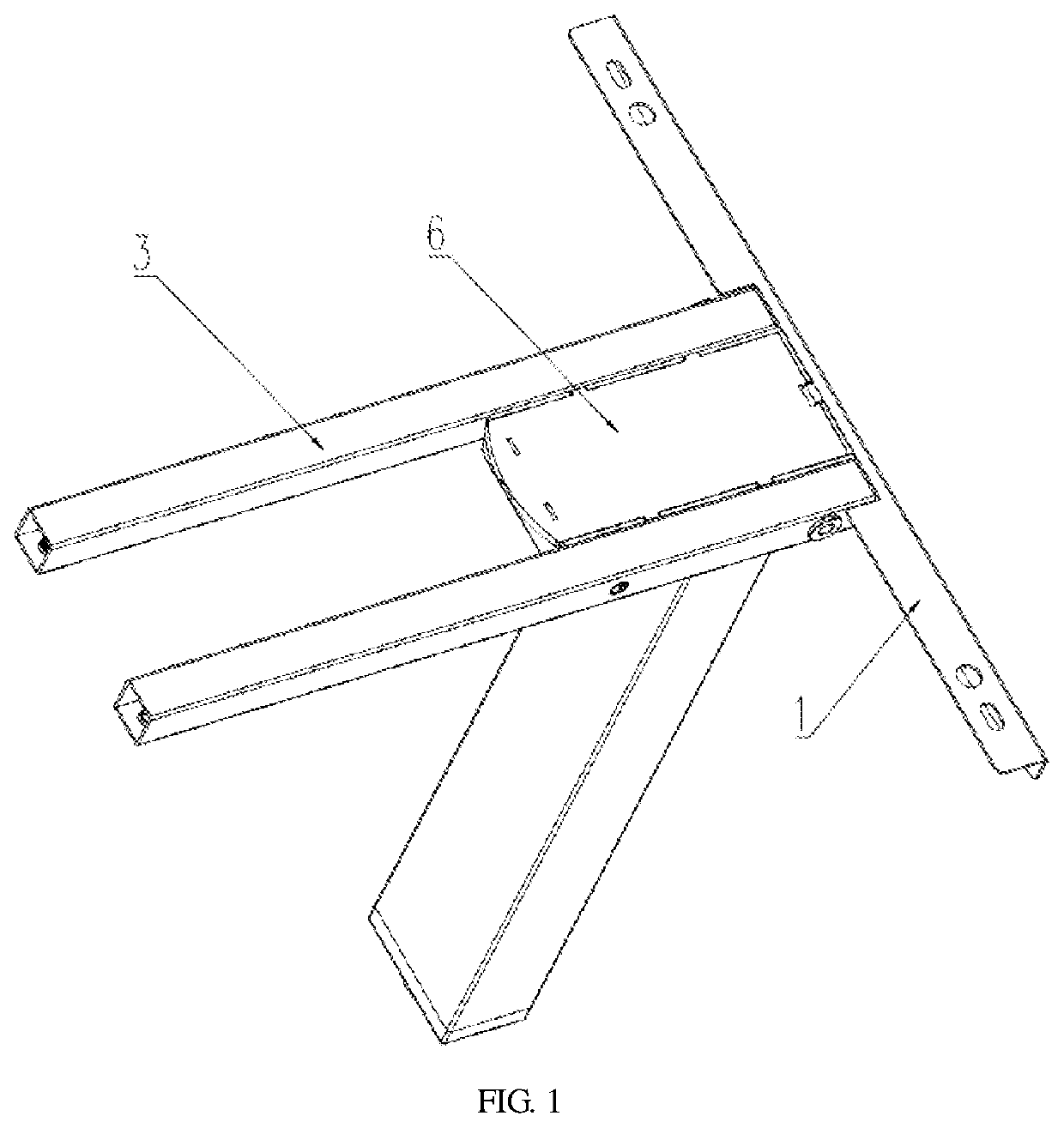 Rapidly assembled tabletop support