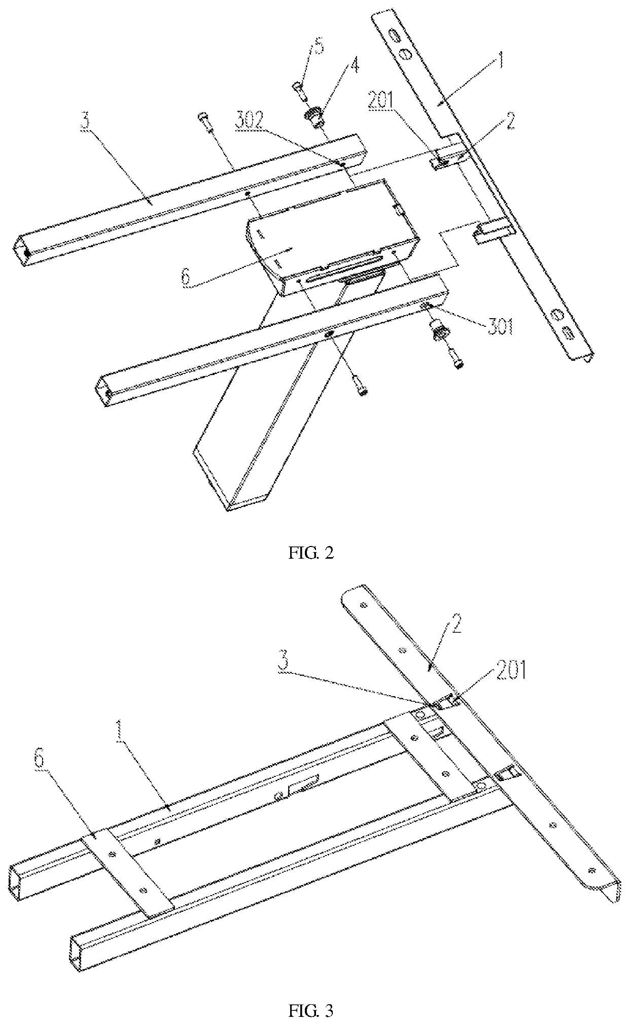 Rapidly assembled tabletop support