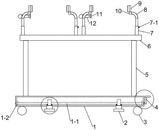 Medical equipment supporting device