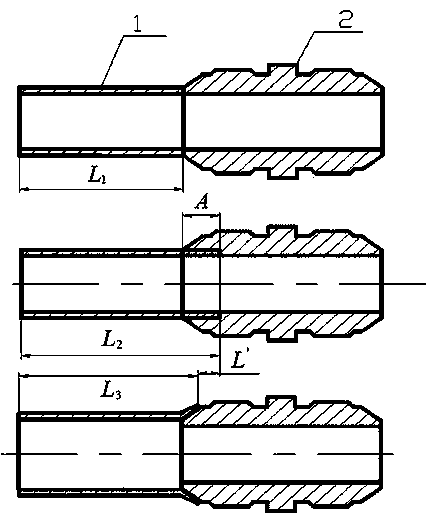 Length control method of flared catheter based on digital manufacturing