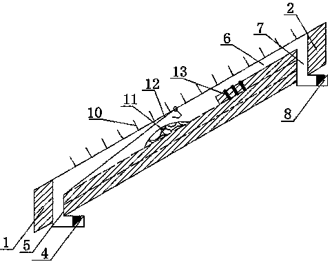 Underhand slicing open stope mining method for gently inclined medium-thick ore body