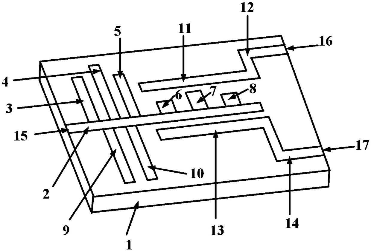 Terahertz wave polarizing beam splitter with silicon array structure