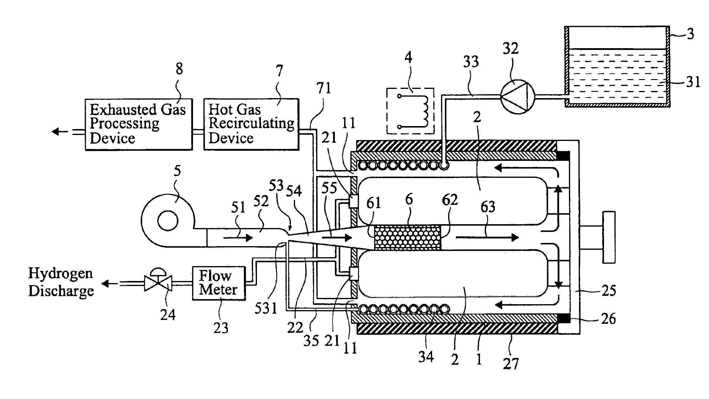 Device and method for heating hydrogen storage canister