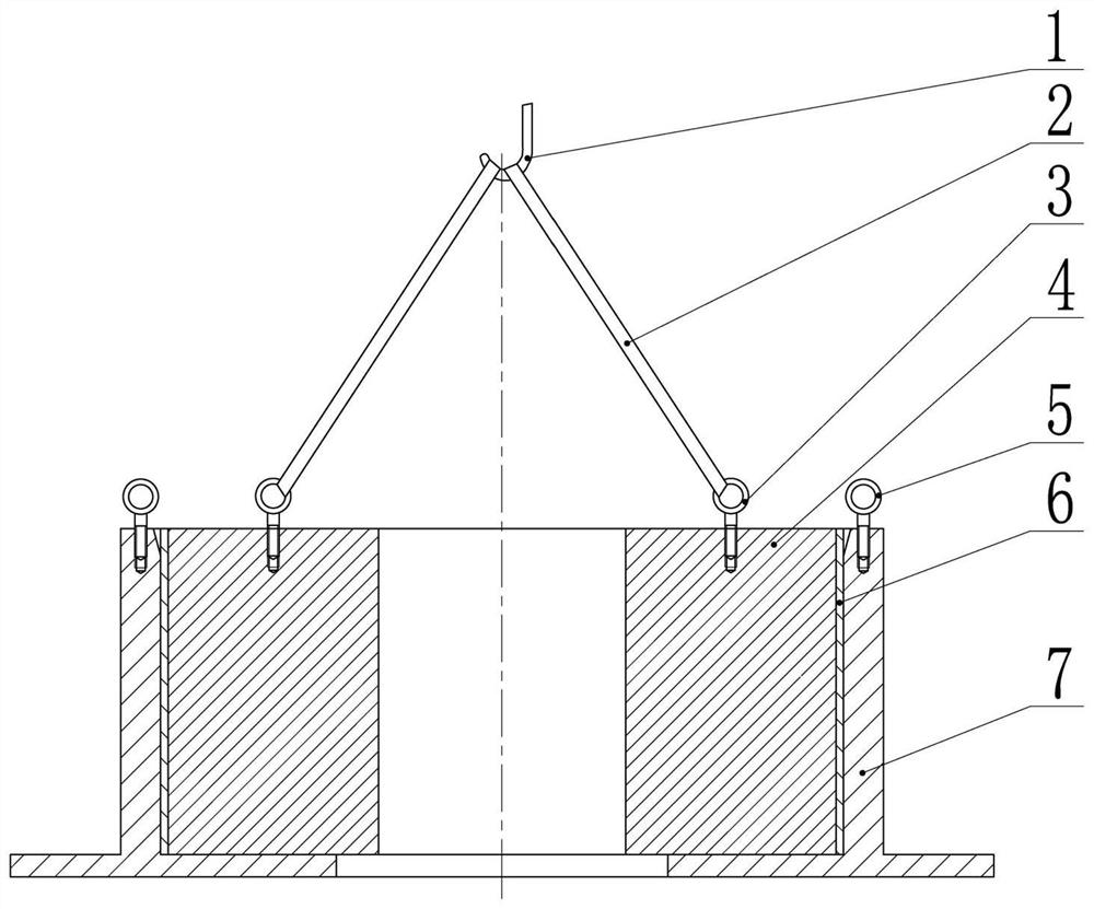 Large-scale shielding motor flywheel shell hot jacket process