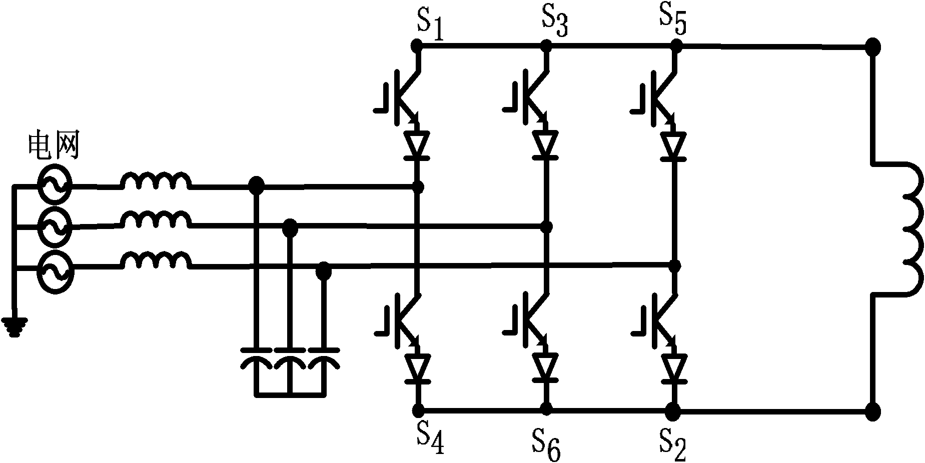 Series-connected bridge-type impedance network power converter