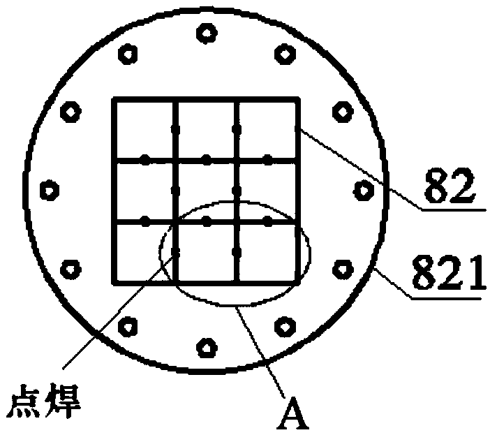 Desulfurization waste water evaporator with inert carrier circling and method