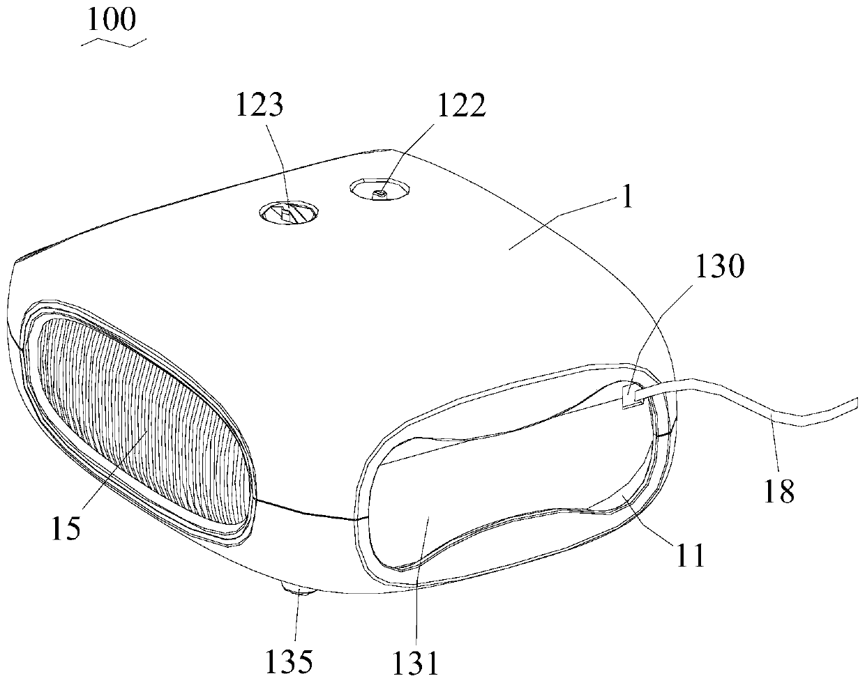 Spray nasal washing device