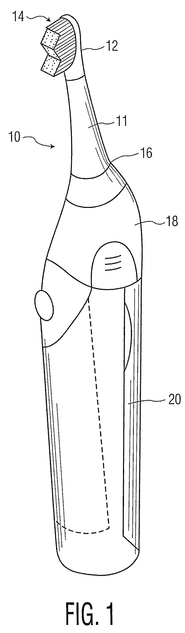 Brushhead stem with core channels for dispensing fluids