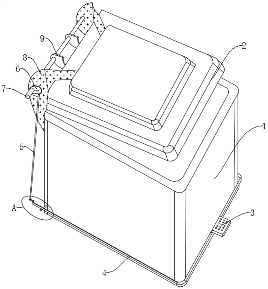 Indoor flame-proof garbage can for industrial production