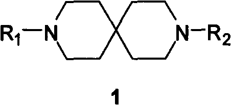 Method for synthesizing 3,9-diaza spiro[5.5] undecane template compounds