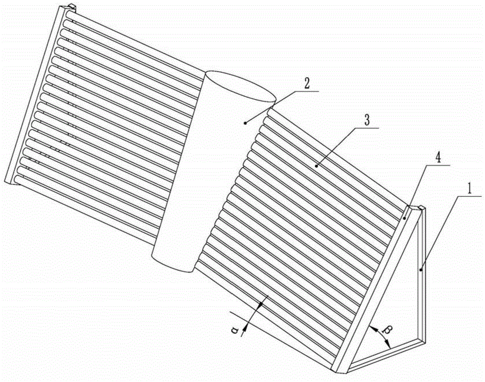 Full-glass vacuum pipe solar water heater for heating