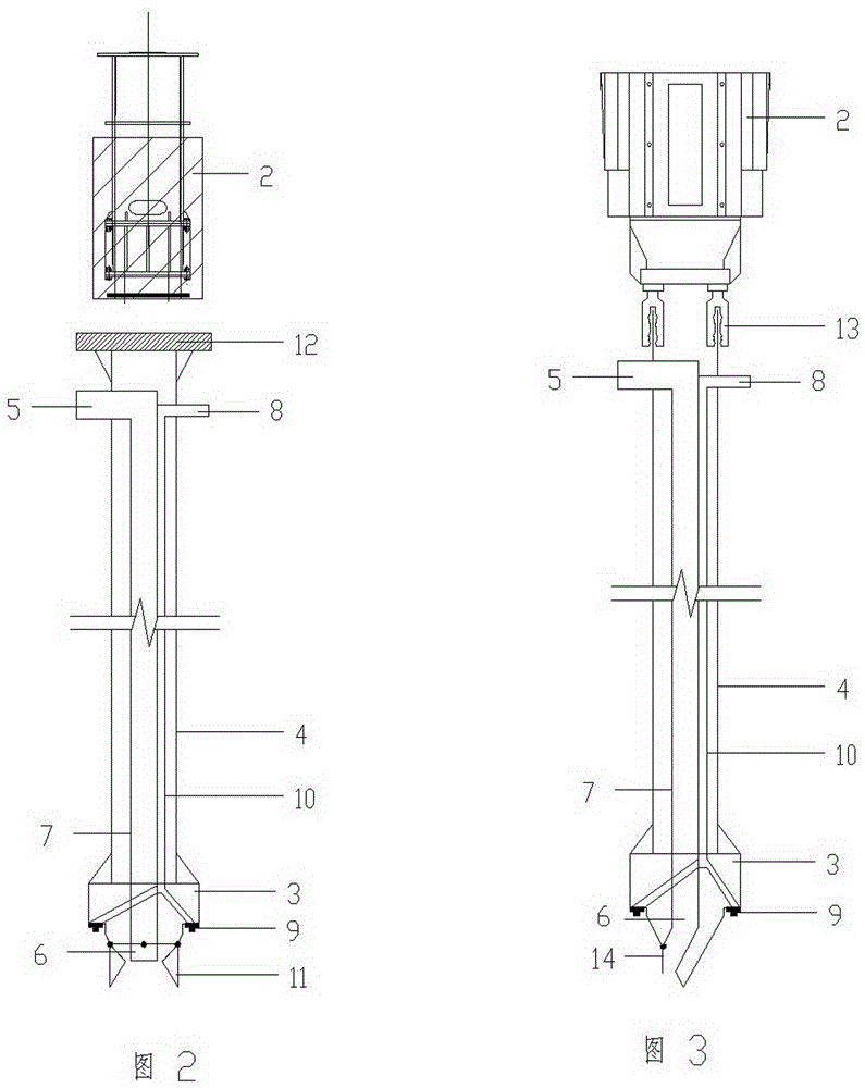 Construction equipment for concrete piles and construction method of construction equipment