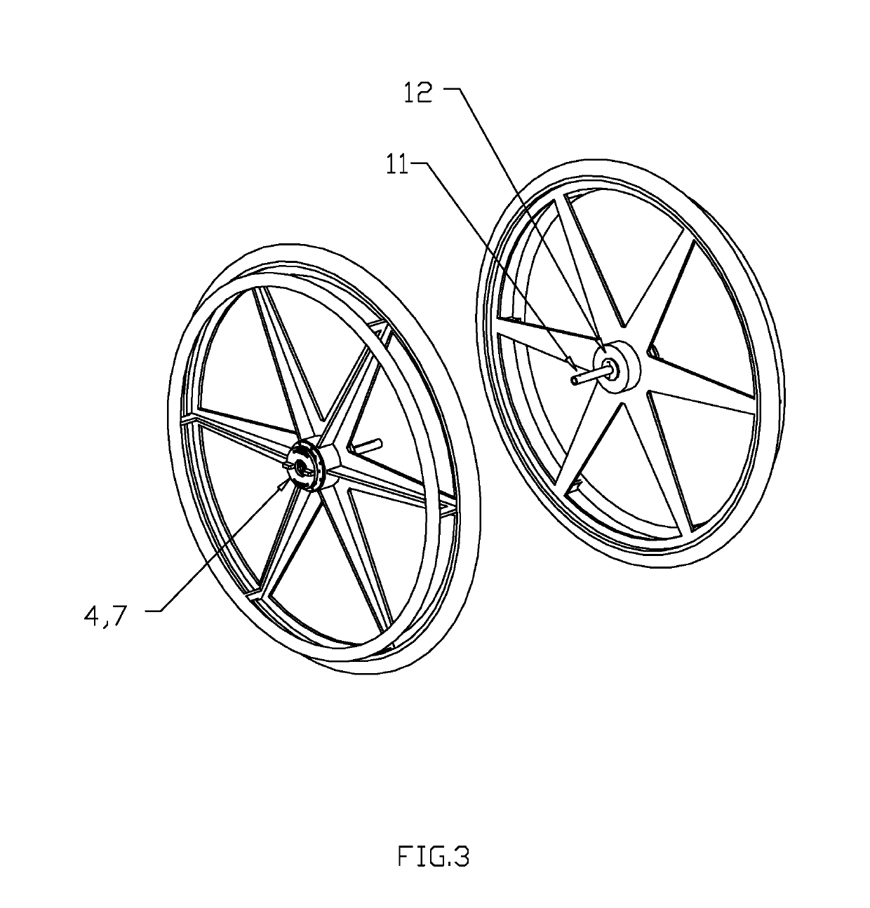 Anti-rollback wheelchair device