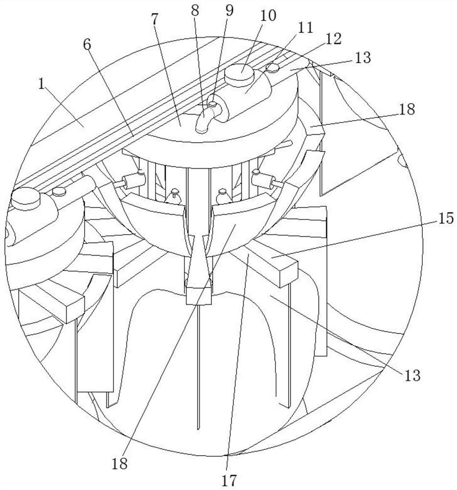 A core removal device for apple juice pretreatment processing equipment