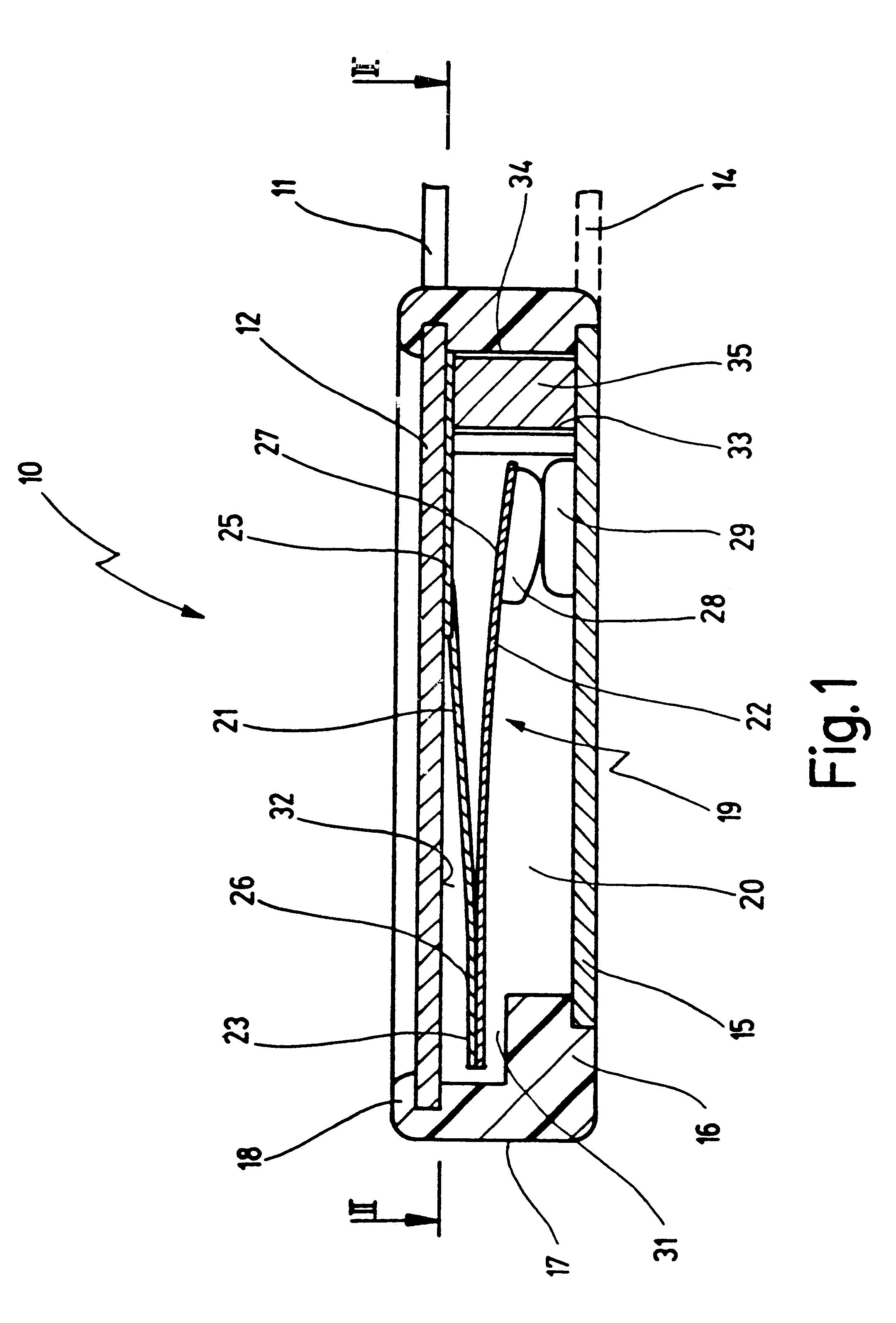 Switch having an insulating support