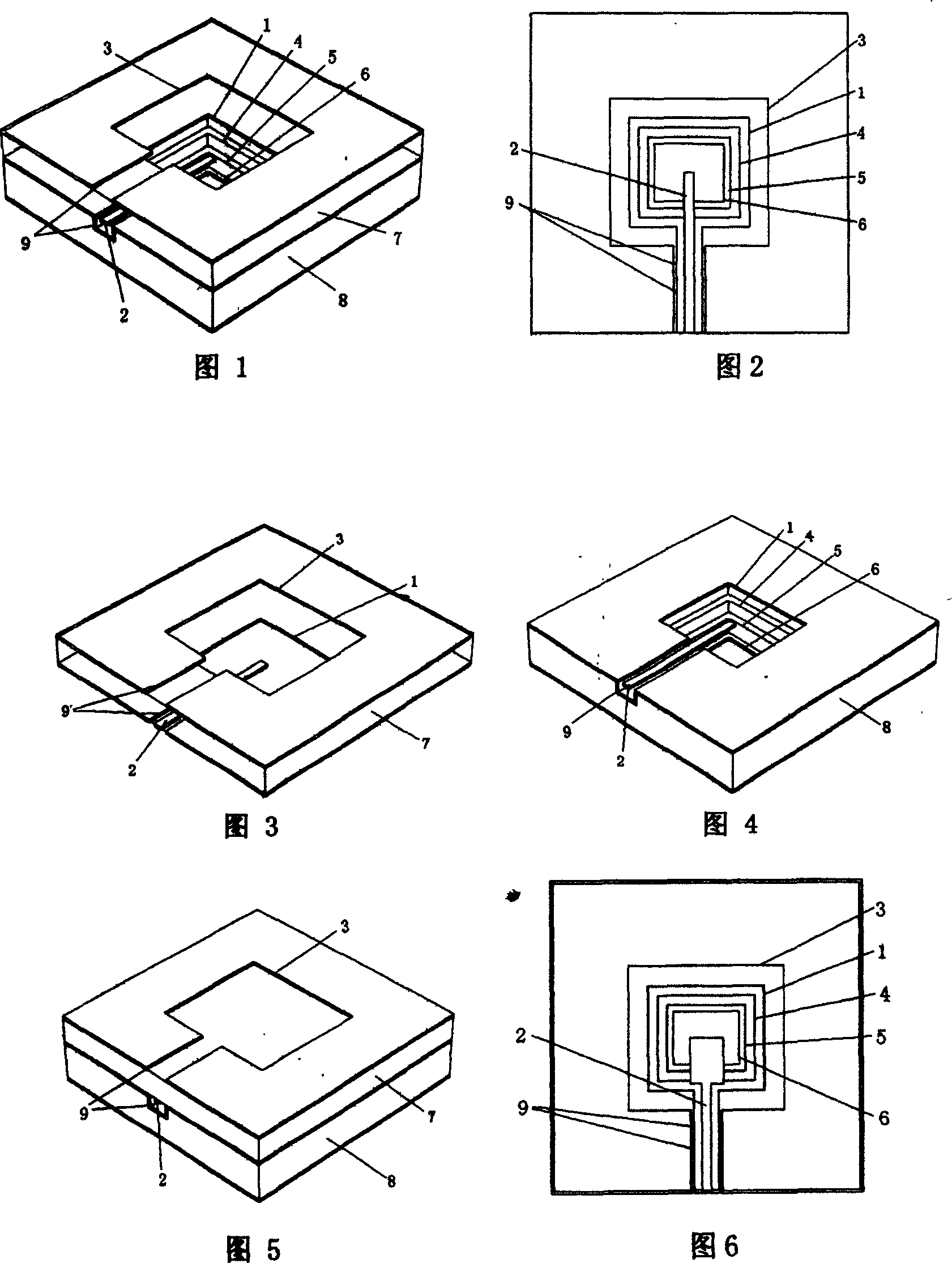 Single directional wide-band millimetre wave planar slot antenna