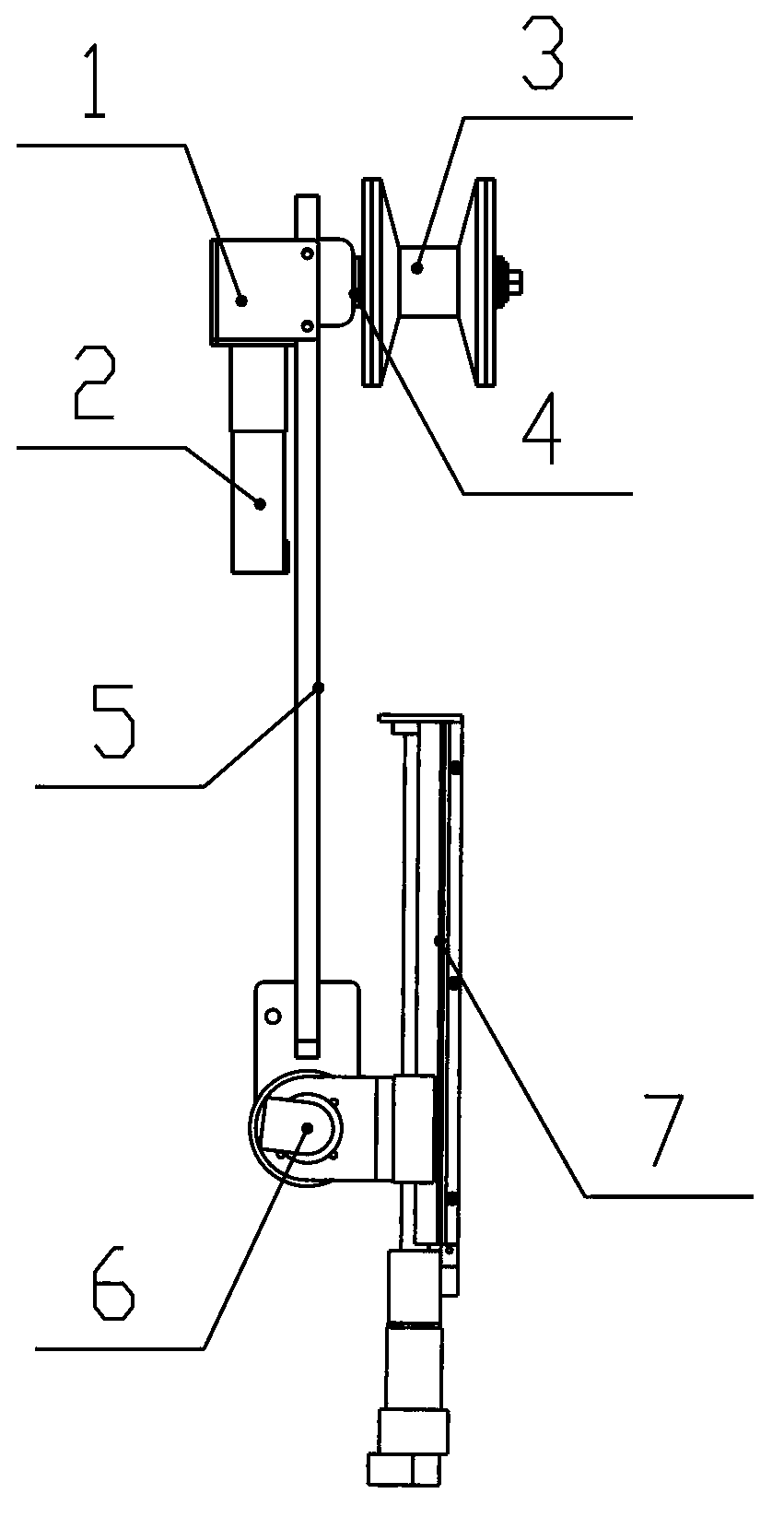 Line robot drive arm with obstacle crossing function