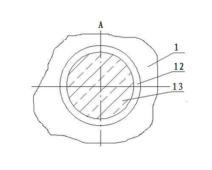 Water cooling channel for large beam blank continuous casting crystallizer