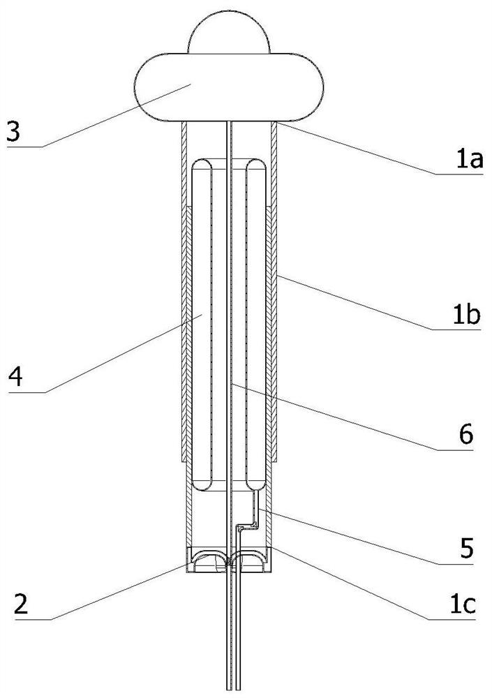 Far-end positioning anti-backflow antibacterial ureteral stent tube