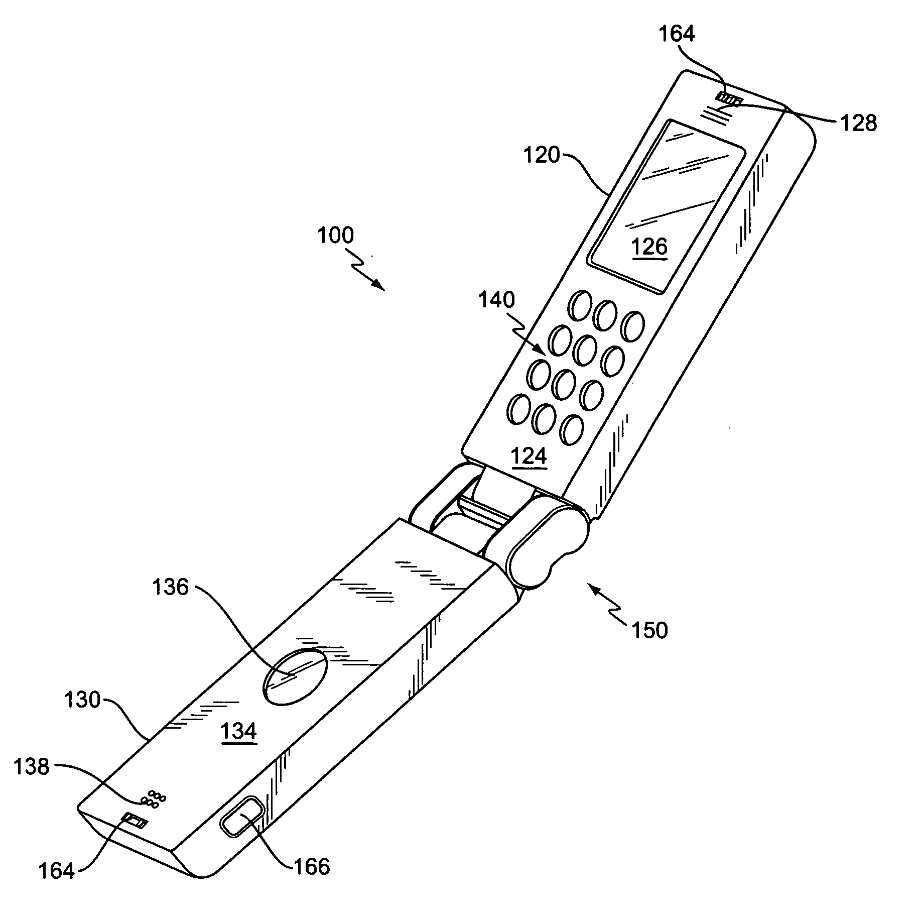 Mechanism for ergonomic integration of a digital camera into a mobile phone