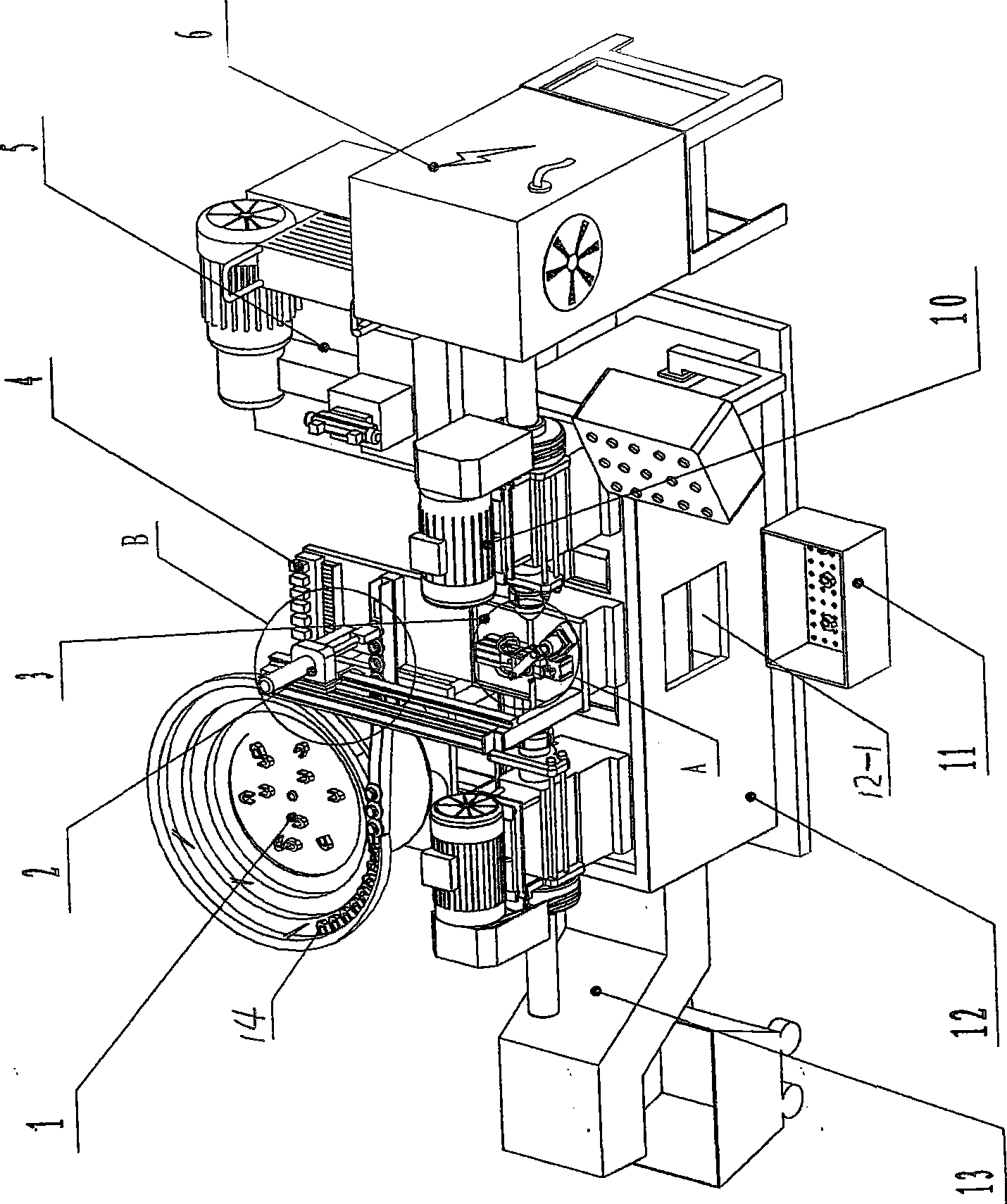 Equipment for automatically processing vehicle steering universal-joint fork ear punch