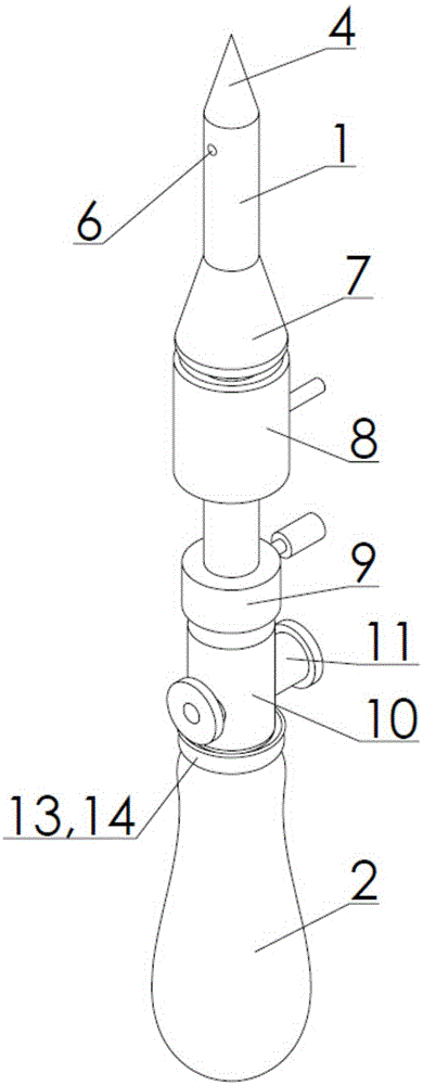 Continuous pressing device for tree injection and infusion