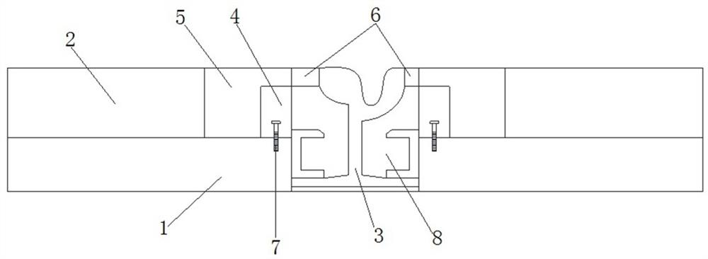 Paving structure of electric vehicle track in level crossing transition area and construction method of the paving structure