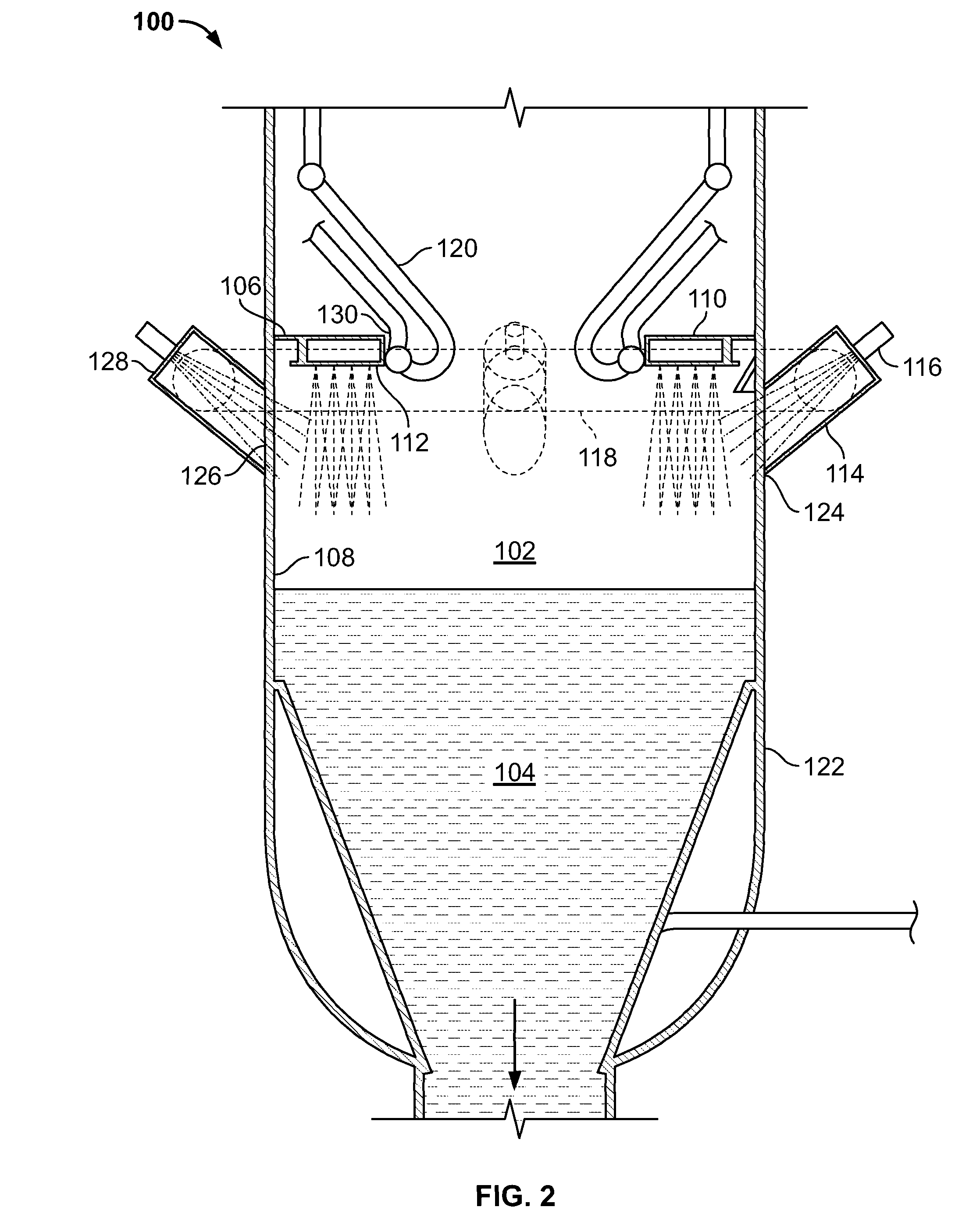 Apparatus for cooling and scrubbing a flow of syngas and method of assembling