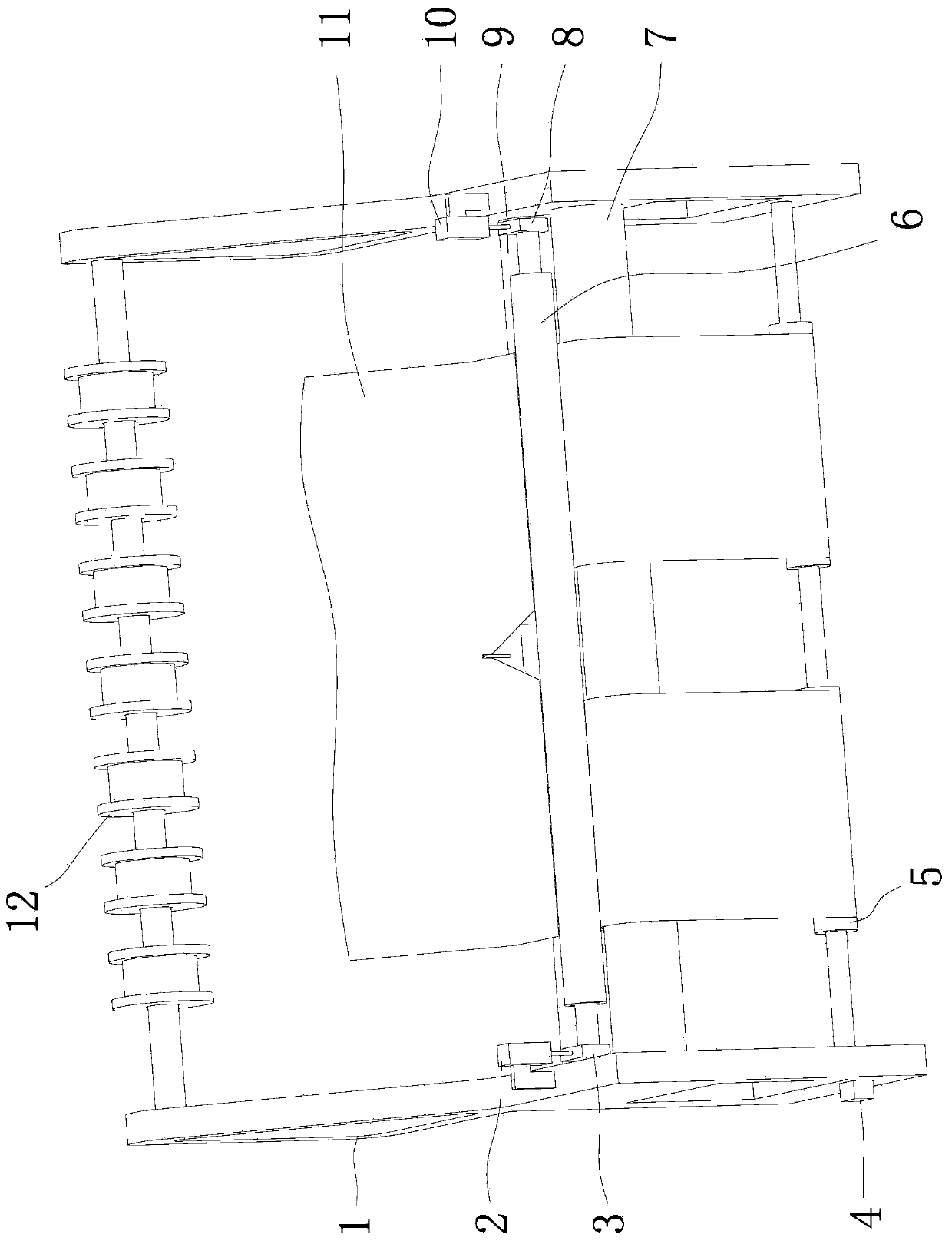 Warp knitting machine with improved structure